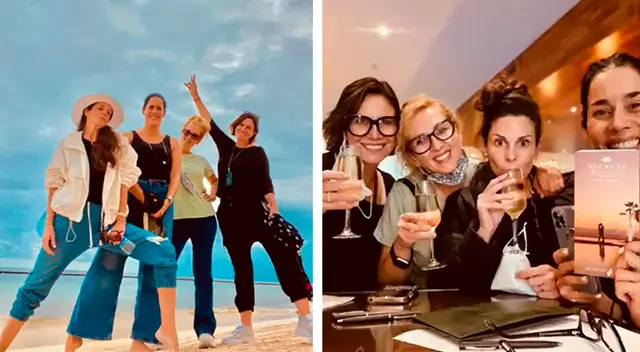 La conductora no ocultó su felicidad de poder darse un respiro y relajarse en el paradisíaco balneario de México.