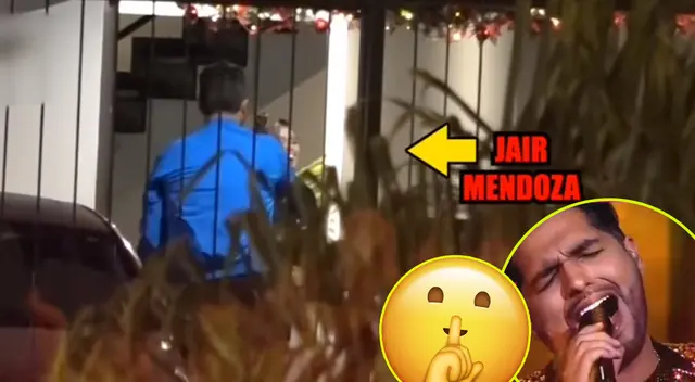 Yahaira Plasencia y Jair Mendoza captados tras presentación en El Artista del año.