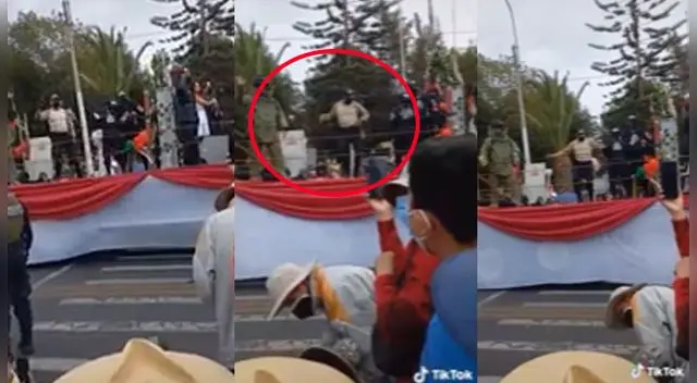 La curiosa escena no ha tardado en llamar la atención de los usuarios en las redes. La curiosa escena no ha tardado en llamar la atención de los usuarios en las redes.