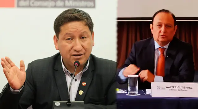 Guido Bellido le respondió a Walter Gutiérrez y le exigió su salida de la Defensoría del Pueblo. Guido Bellido le respondió a Walter Gutiérrez y le exigió su salida de la Defensoría del Pueblo.