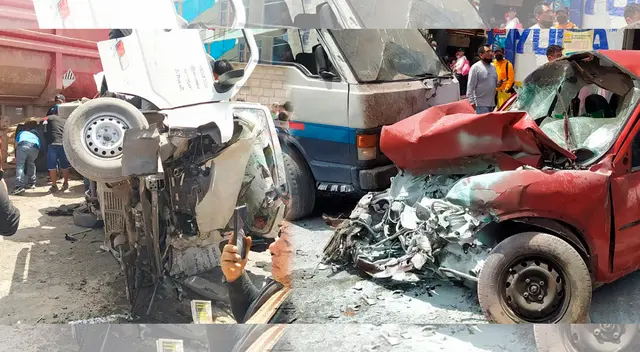 Registran múltiple choque de autos en Arequipa. Registran múltiple choque de autos en Arequipa.
