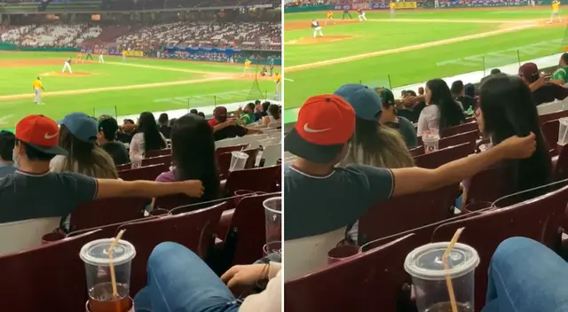 Un asistente al evento captó el preciso momento. Un asistente al evento captó el preciso momento.