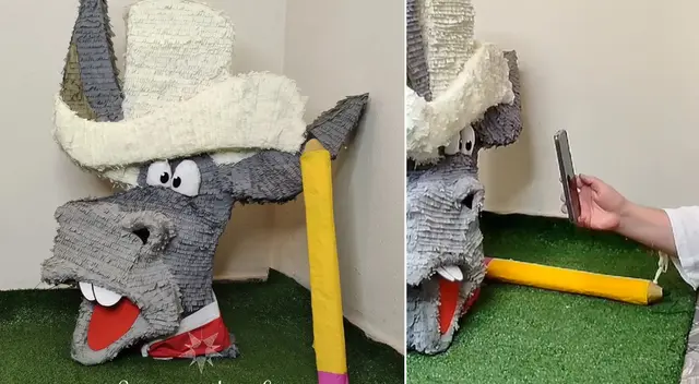 Particular piñata generó diversas reacciones en las redes sociales.