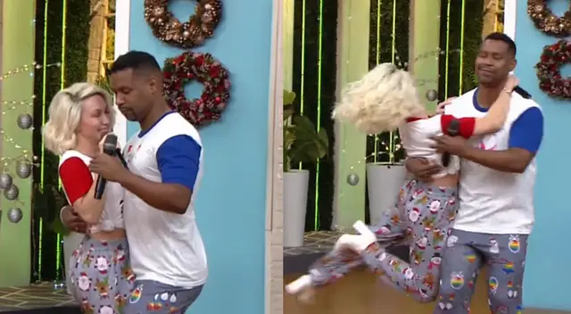 Giselo intimida a Belén Estévez al imitar a Waldir Felipa y bailar con ella: