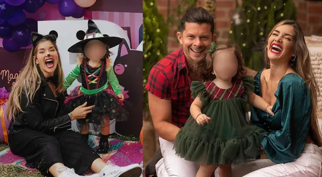 Korina Rivadeneira emocionada por su hija Larita.