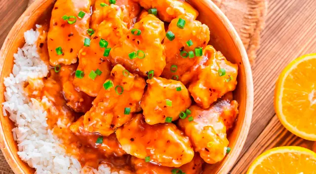 Pollo a la naranja por Navidad