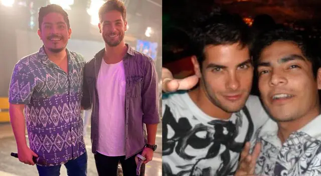 El actor Andrés Wiese le recordó con dos fotografías su pasó por Al fondo hay sitio a Erick Elera, donde ambos eran protagonistas.