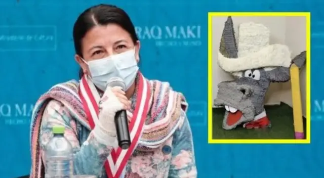 Ministra de Cultura condena uso de piñata de burro que hace referencia al presidente Pedro Castillo Ministra de Cultura condena uso de piñata de burro que hace referencia al presidente Pedro Castillo