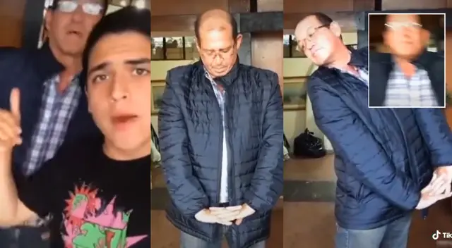 Singular escena de padre e hijo se hizo viral en las redes sociales.
