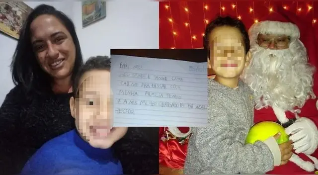 Un niño enterneció las redes sociales con su carta de Navidad, en la que pide carne para comer con su familia.