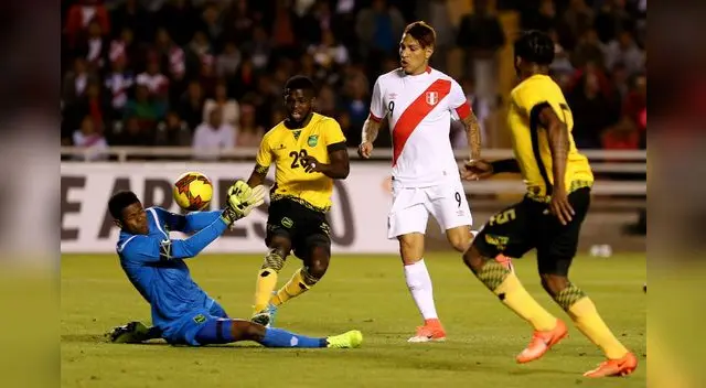La selección peruana derrotó 3-1 a Jamaica en una amistoso jugado en Arequipa el 2017. La selección peruana derrotó 3-1 a Jamaica en una amistoso jugado en Arequipa el 2017.