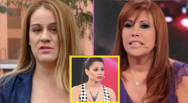 Lourdes Sacín arremete contra Magaly Medina por presuntamente avalar maltratos de Andrea San Martín contra su hija.