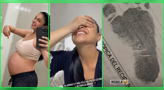 Maricarmen Marín emocionada con la llegada de su primogénita.