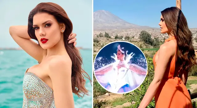 Yely Rivera se emocionó con traje típico inspirado en su ciudad.