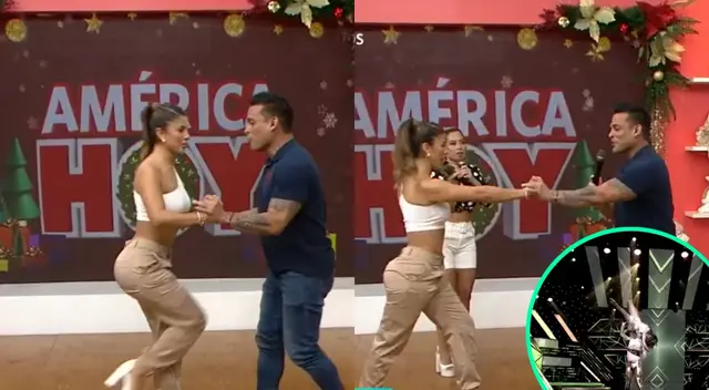 Christian Domínguez aseguró que Yahaira Plasencia no hizo el plie que necesitaba hacer para evitar su caída en El Artista del Año Christian Domínguez aseguró que Yahaira Plasencia no hizo el plie que necesitaba hacer para evitar su caída en El Artista del Año