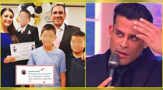 Karla Tarazona molesta con Christian Domínguez.