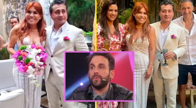 Rodrigo González se burla de renovación de votos de Magaly Medina y Alfredo Zambrano. Rodrigo González se burla de renovación de votos de Magaly Medina y Alfredo Zambrano.