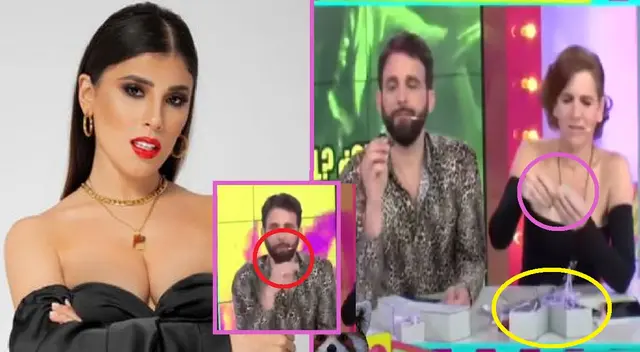 Yahaira Plasencia sorprendió con chocolates a Gigi Mitre y Rodrigo González. Yahaira Plasencia sorprendió con chocolates a Gigi Mitre y Rodrigo González.