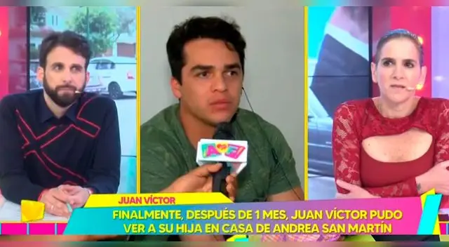 Juan Víctor Sánchez se mostró feliz por ver a su hija, pero no le gustó el trato recibido.