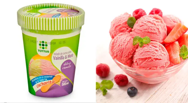 Indecopi ordena que sea retirado el helado Tottus