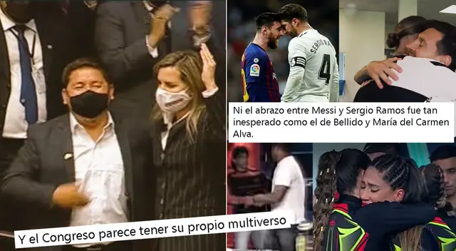 María del Carmen Alva y Guido Bellido captaron la atención en las redes sociales. María del Carmen Alva y Guido Bellido captaron la atención en las redes sociales.