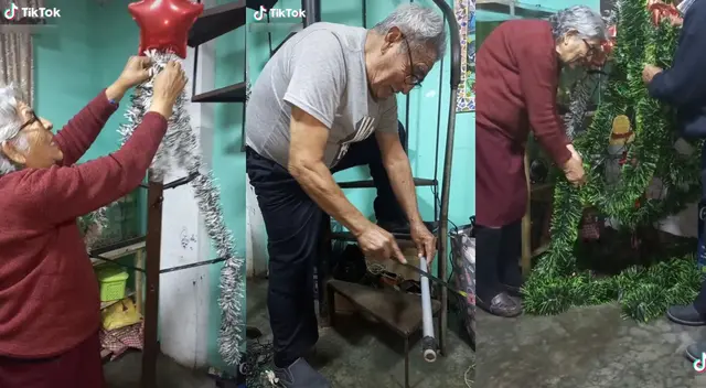 Peculiar escena de los adultos mayores se hizo viral en las redes sociales. Peculiar escena de los adultos mayores se hizo viral en las redes sociales.