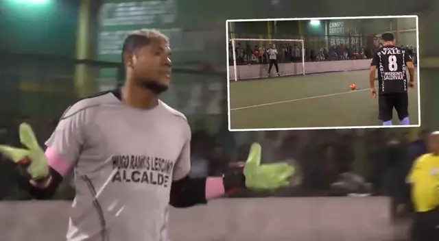 Juan Flores no pudo atajar un penal y, por el contrario, fue motivo de burlas.