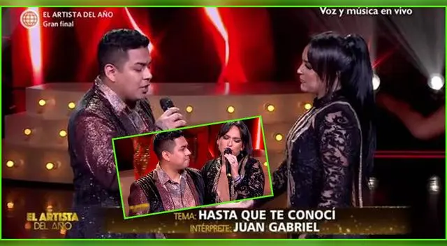 Daniela Darcourt y César Vega cantaron 'Hasta que te conocí'.