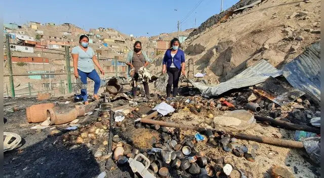 Incendio deje en cenizas comedor popular Incendio deje en cenizas comedor popular