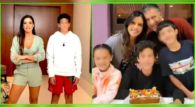 María Pía Copello celebra el cumpleaños de su hijo en Cusco.