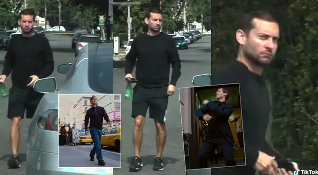 Escena de Tobey Maguire de Spider-Man se hizo viral en las redes sociales. Escena de Tobey Maguire de Spider-Man se hizo viral en las redes sociales.