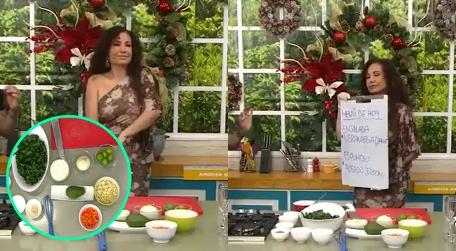 Janet Barboza sorprendió a Giselo y Christian Domínguez al preparar EN VIVO una ensalada veraniega para la cena navideña. Janet Barboza sorprendió a Giselo y Christian Domínguez al preparar EN VIVO una ensalada veraniega para la cena navideña.