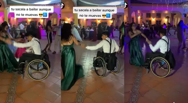 "Tú sácala a bailar aunque no te muevas", fue el mensaje del usuario, quien suma miles de visitas en su video. "Tú sácala a bailar aunque no te muevas", fue el mensaje del usuario, quien suma miles de visitas en su video.