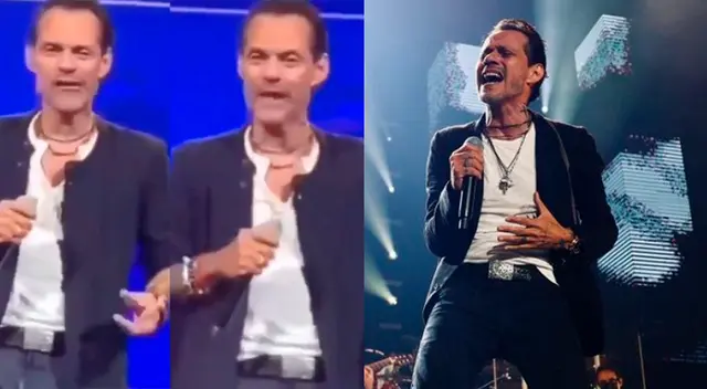 Marc Anthony preocupó a miles de seguidores por el mundo al realizar extraños gestos con su boca.