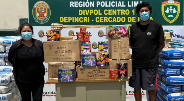 La policía les cayó cuando transportaban la mercadería ilegal.