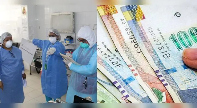 Entregarán bono extraordinario de S/ 1,500 a personal de salud que enfrenta la pandemia