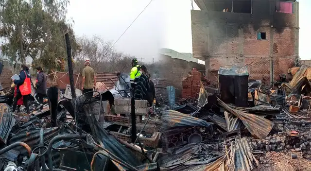 Ate: voraz incendio deja a varias familias en la calle a horas de la ...