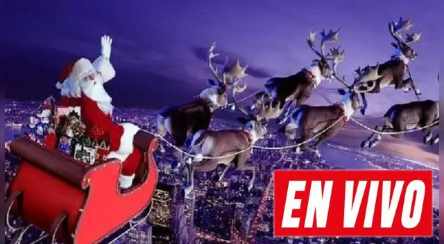 Sigue el recorrido de Papa Noel por el mundo EN VIVO.
