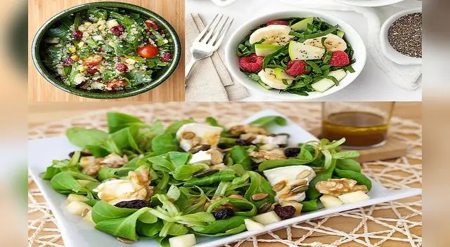 Ensaladas saludables para la cena de Navidad. Ensaladas saludables para la cena de Navidad.