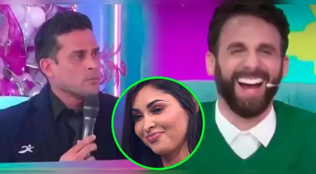 Christian Domínguez y Rodrigo González protagonizaron divertido momento en vivo.