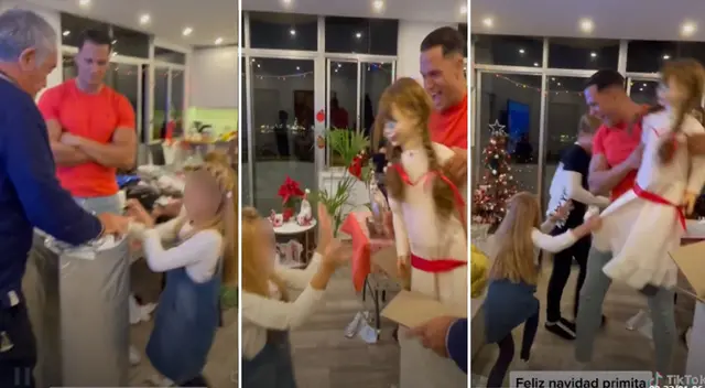 Fabio Agostini le regala a su pequeña prima una muñeca de Annabelle Fabio Agostini le regala a su pequeña prima una muñeca de Annabelle