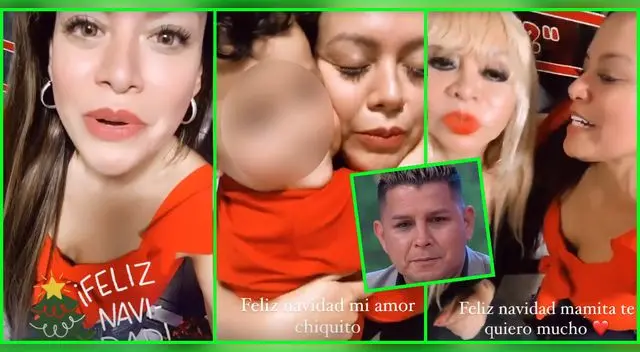 Flor Polo pasa su Navidad junto a sus hijos y Susy Díaz, y Néstor Villanueva ni sus luces.