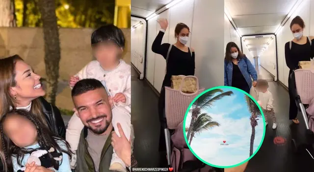 Karen Schwarz y Ezio Oliva llegaron a una playa con sus pequeñas Antonia y Cayetana, y se mostraron muy felices en familia. Karen Schwarz y Ezio Oliva llegaron a una playa con sus pequeñas Antonia y Cayetana, y se mostraron muy felices en familia.