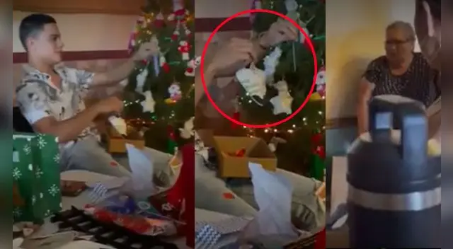 La escena no tardó en volverse viral en las redes.