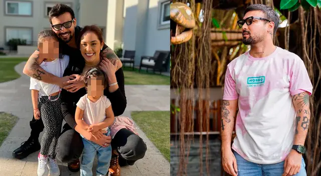 El cantante Ezio Oliva se muestra más enamorado que nunca de su familia.