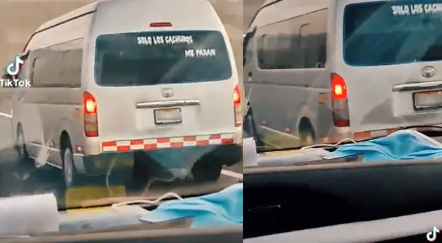 Peculiar escena entre dos vehículos se hizo viral en las redes sociales. Peculiar escena entre dos vehículos se hizo viral en las redes sociales.