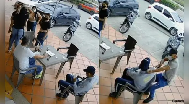 Las cámaras de seguridad registraron el terrible momento. Las cámaras de seguridad registraron el terrible momento.