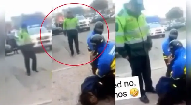 La escena no tardó en volverse viral en las redes.