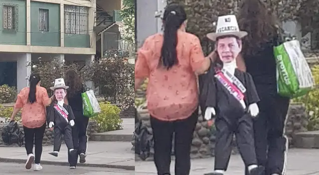 Peculiar escena de piñata de Pedro Castillo es sensación en redes sociales.