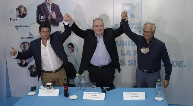 Rafael López Aliaga realizó una conferencia de prensa donde presentó nuevas alianzas estratégicas con Perú Nación y Perú Patria Segura, Fotos Antonio Melgarejo/La República